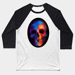 Neon Electro Skull Baseball T-Shirt